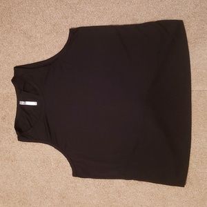 Fabletics Women's Black Dry-Flex Twisted Open Back Tank